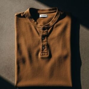 Brown Henley Shirt – Vliztmo Men Wear
