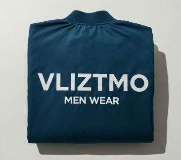 Blue Bomber Jacket – Vliztmo Men Wear - Image 2